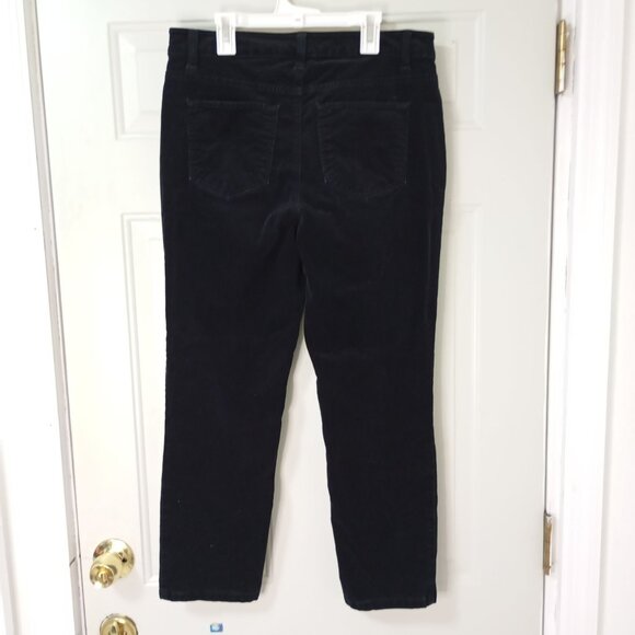 Talbots Black Straight Leg Corduroy Pants - Picture 7 of 10